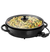 Bartscher Multibraadpan | Zwart | Aluminium/Kunststof | 7L | Antiaanbaklaag | Uitneembare Pan (Ø360mm) | 1.75kW (230V) | 500x470x190(h)mm 