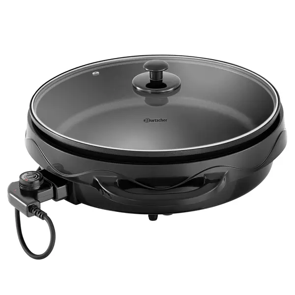 Multibraadpan | Zwart | Aluminium/Kunststof | 7L | Antiaanbaklaag | Uitneembare Pan (Ø360mm) | 1.75kW (230V) | 500x470x190(h)mm