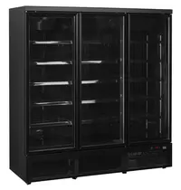 Tefcold Vrieskast | ATOM MAXI | 1563L | Zwart | -18°C/-22°C | Geforceerd | Draaideuren | Wielen | 1880x760x2003(h)mm