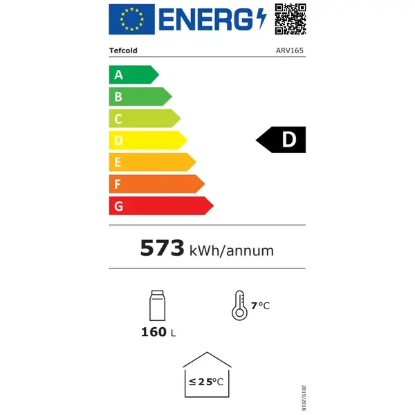 Drankenkoeling | 155L | Wit | +2°C/+8°C | Geforceerd | Wielen | 390x400x1820(h)mm