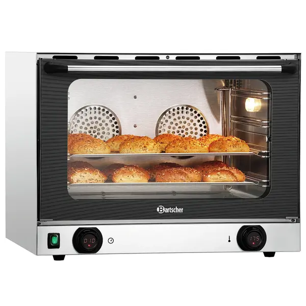 Heteluchtoven | SERIE AT | 4 Niveaus (1/1 GN) | Elektrisch | 50°C/300°C | 3kW (230V) | 700x635x540(h)mm