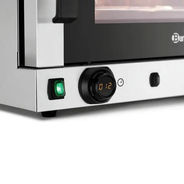 Heteluchtoven | SERIE AT | 4 Niveaus (1/1 GN) | Elektrisch | 50°C/300°C | 3kW (230V) | Bevochtiging (Handmatig) | Grillfunctie | 700x675x550(h)mm