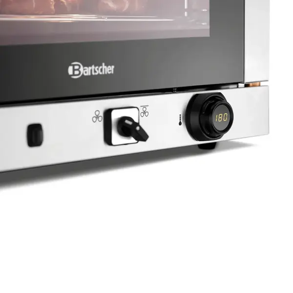 Heteluchtoven | SERIE AT | 4 Niveaus (1/1 GN) | Elektrisch | 50°C/300°C | 3kW (230V) | Bevochtiging (Handmatig) | Grillfunctie | 700x675x550(h)mm
