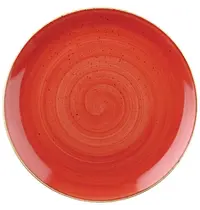 Churchill Coupeschalen | STONECAST | Keramiek | Rood | 12 Stuks | Ø182x30(h)mm 