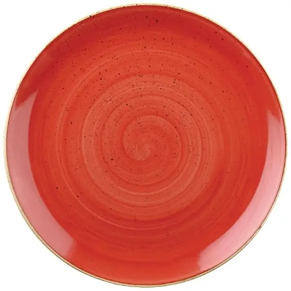 Coupeschalen | STONECAST | Keramiek | Rood | 12 Stuks | Ø182x30(h)mm