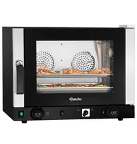 Bartscher Heteluchtoven | SERIE AT | 4 Niveaus (1/1 GN) | Elektrisch | 50°C/300°C | 3kW (230V) | Bevochtiging (Handmatig) | Grillfunctie | 700x675x560(h)mm