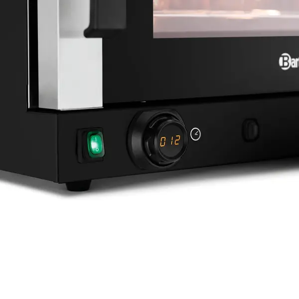 Heteluchtoven | SERIE AT | 4 Niveaus (1/1 GN) | Elektrisch | 50°C/300°C | 3kW (230V) | Bevochtiging (Handmatig) | Grillfunctie | 700x675x560(h)mm