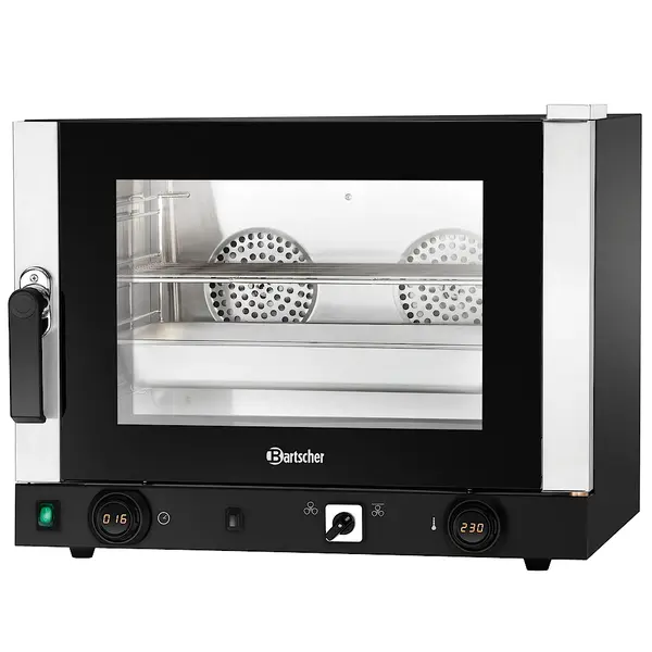 Heteluchtoven | SERIE AT | 4 Niveaus (1/1 GN) | Elektrisch | 50°C/300°C | 3kW (230V) | Bevochtiging (Handmatig) | Grillfunctie | 700x675x560(h)mm