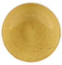 Churchill Coupeschalen | STONECAST | Keramiek | Mosterdgeel | 12 Stuks | Ø182x30(h)mm