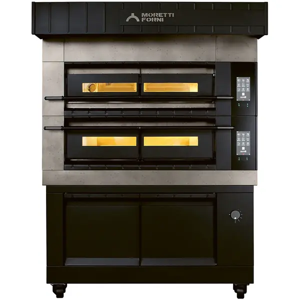 Pizzaoven | serieX X100E | Elektrisch | 6x Ø30cm | 25°C/400°C | 8.8kW (400V) | Stapelbaar | Touchscreen | WiFi + App | 1431x1161x360(h)mm