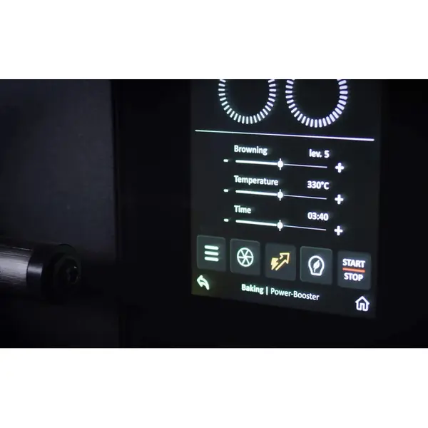 Pizzaoven | serieX X100E | Elektrisch | 6x Ø30cm | 25°C/400°C | 8.8kW (400V) | Stapelbaar | Touchscreen | WiFi + App | 1431x1161x360(h)mm