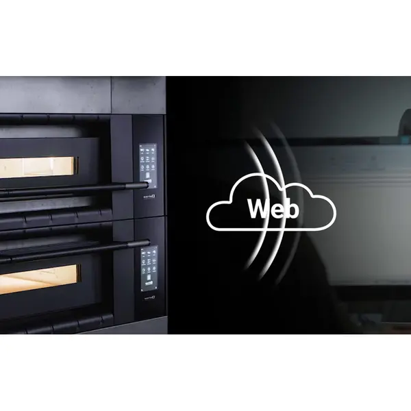 Pizzaoven | serieX X100E | Elektrisch | 6x Ø30cm | 25°C/400°C | 8.8kW (400V) | Stapelbaar | Touchscreen | WiFi + App | 1431x1161x360(h)mm