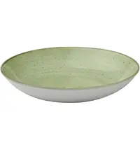 Churchill Coupeschalen | STONECAST | Keramiek | Groen | 12 Stuks | Ø248x36(h)mm 