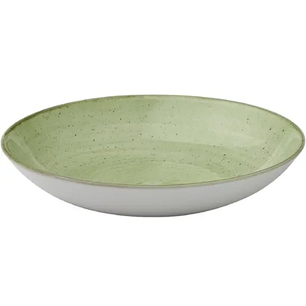 Coupeschalen | STONECAST | Keramiek | Groen | 12 Stuks | Ø248x36(h)mm