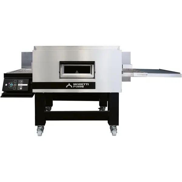 Tunneloven | serieT T96E | Elektrisch | Ca. 100/uur (Ø33cm) | Band 65cm | 25°C/320°C | 17.8kW (400V) | Stapelbaar | Touchscreen | WiFi + App | 2050x1185x620(h)mm