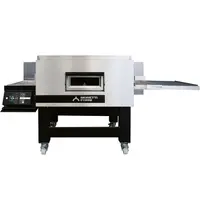 Moretti Forni Tunneloven | serieT T98E | Elektrisch | Ca. 125/uur (Ø33cm) | Band 81cm | 25°C/320°C | 21.8kW (400V) | Stapelbaar | Touchscreen | WiFi + App | 2050x1531x620(h)mm