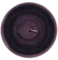 Churchill Coupeborden | STONECAST PATINA | Keramiek | Donkerpaars | 12 Stuks | Ø165mm 