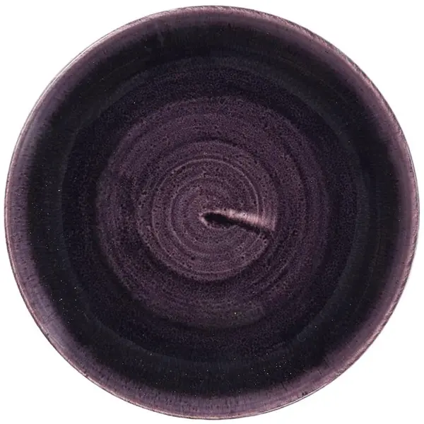 Coupeborden | STONECAST PATINA | Keramiek | Donkerpaars | 12 Stuks | Ø165mm