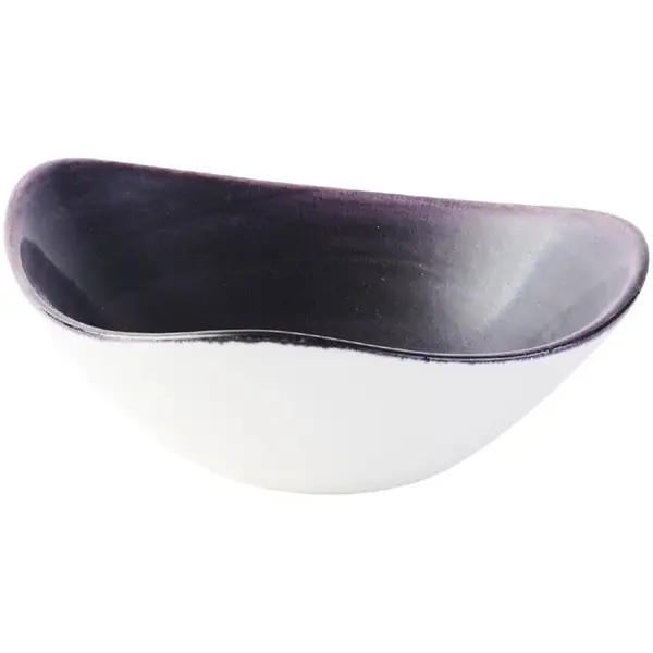 Kommen | STONECAST PATINA | Porselein | Donkerpaars | 12 Stuks | Ø235mm