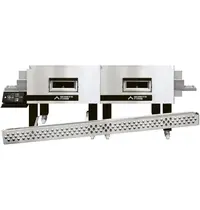 Moretti Forni Tunneloven | serieT T98E-L | Elektrisch | Ca. 250/uur (Ø33cm) | Band 81cm | 25°C/320°C | 43.8kW (400V) | Touchscreen | WiFi + App | 3216x1455x620(h)mm