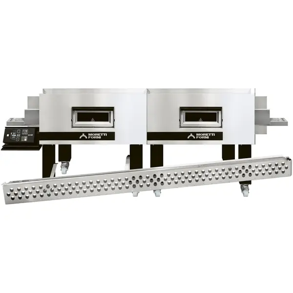 Tunneloven | serieT T98E-L | Elektrisch | Ca. 250/uur (Ø33cm) | Band 81cm | 25°C/320°C | 43.8kW (400V) | Touchscreen | WiFi + App | 3216x1455x620(h)mm