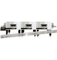 Moretti Forni Tunneloven | serieT T98E-XL | Elektrisch | Ca. 375/uur (Ø33cm) | Band 81cm | 25°C/320°C | 65.7kW (400V) | Touchscreen | WiFi + App | 4386x1455x620(h)mm