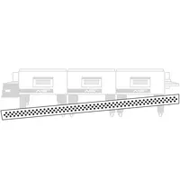 Moretti Forni Telescopische Oprijplaat | Moretti Forni serieT T98E-L/T98E-XL Tunnelovens