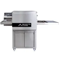 Moretti Forni Tunneloven | serieT T64E | Elektrisch | Ca. 25/uur (Ø33cm) | Band 40.6cm | 25°C/320°C | 6.9kW (400V) | Stapelbaar | App | 1234x800x480/510(h)mm