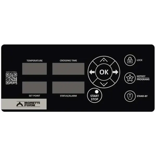 Tunneloven | serieT T64E | Elektrisch | Ca. 25/uur (Ø33cm) | Band 40.6cm | 25°C/320°C | 6.9kW (400V) | Stapelbaar | App | 1234x800x480/510(h)mm