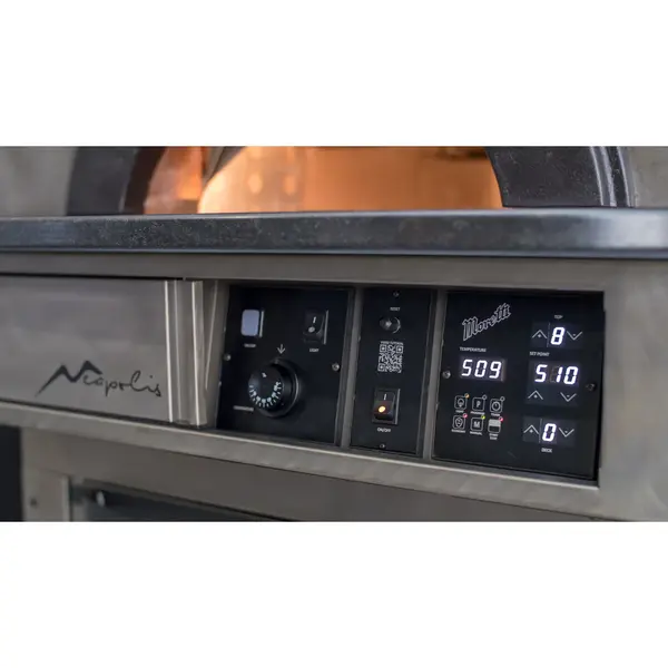 Pizzaoven | NEAPOLIS 4 | Elektrisch | 4x Ø33cm | ≤510°C | 12kW (400V) | Incl. Rijskast | 1084x1414x1995(h)mm