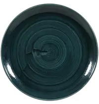 Churchill Coupeborden | STONECAST PATINA | Porselein | Donkergroen | 12 Stuks | Ø288mm 