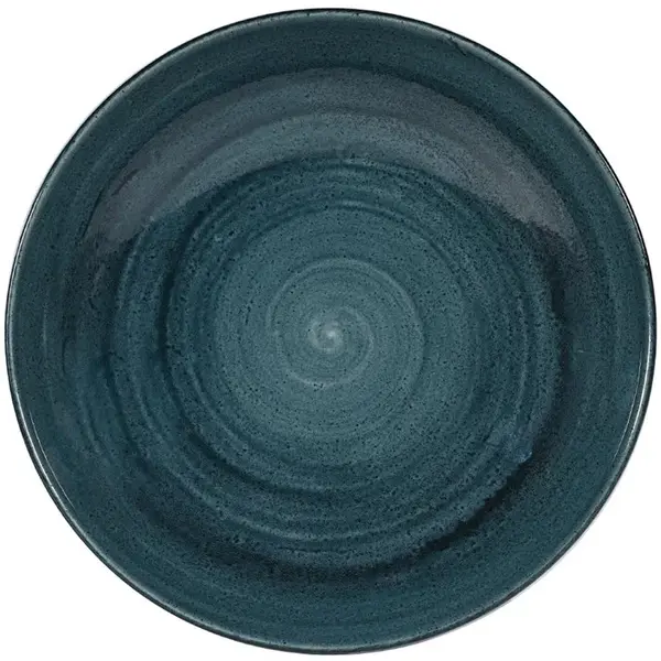 Coupeschalen | STONECAST PATINA | Porselein | Donkergroen | 113.6cl | 12 Stuks | Ø248x36(h)mm