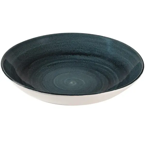 Coupeschalen | STONECAST PATINA | Porselein | Donkergroen | 113.6cl | 12 Stuks | Ø248x36(h)mm