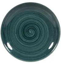 Churchill Coupeborden | STONECAST PATINA | Porselein | Donkergroen | 12 Stuks | Ø165mm 