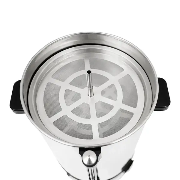 Koffiepercolator | SAROMICA | RVS | 10L | 1.5kW (230V) | Enkelwandig | 265x265x540(h)mm