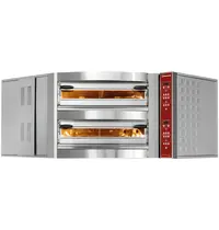 Diamond Hoek-Pizzaoven | Elektrisch | 8+8x Ø35cm | ≤400°C | 23.6kW (230V) | Stapelbaar | 1445x1639x777(h)mm