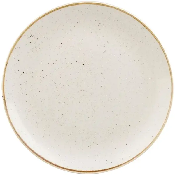 Coupeborden | STONECAST | Keramiek | Wit | 12 Stuks | Ø232mm