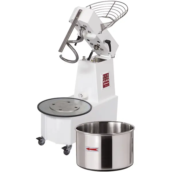 Deegmenger | AtomixLine | Cap. 44kg/53L | 2 Snelheden | Kantelbare Kop | Verwijderbare Kom | 2,2kW (230V-3F) | Wielen (Geremd) | 520x870x770(h)mm