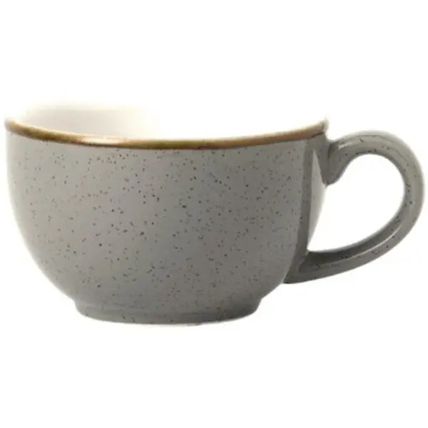Cappuccinokopjes | STONECAST | Keramiek | Grijs | 17cl | 12 Stuks | Ø90x55(h)mm