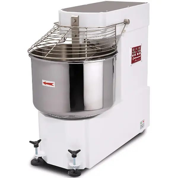 Deegmenger | AtomixLine | Cap. 60kg/85L | 2 Snelheden | Vaste Kop + Kom | 3.3kW (230V-3F) | Wielen | 1020x575x1010(h)mm