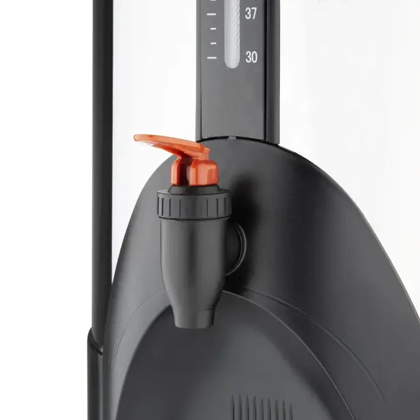 Koffiepercolator | RVS/Zwart | 15L | 1.5kW (230V) | Dubbelwandig | Lekbak | 330x350x560(h)mm