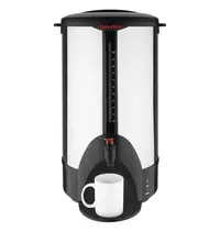 Caterlite Koffiepercolator | RVS/Zwart | 15L | 1.5kW (230V) | Dubbelwandig | Lekbak | 330x350x560(h)mm 