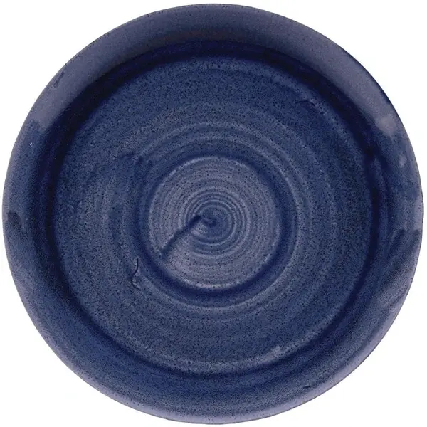 Coupeborden | STONECAST PATINA | Porselein | Donkerblauw | 12 Stuks | Ø288mm