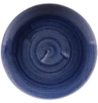 Churchill Coupeborden | STONECAST PATINA | Porselein | Donkerblauw | 12 Stuks | Ø217mm 