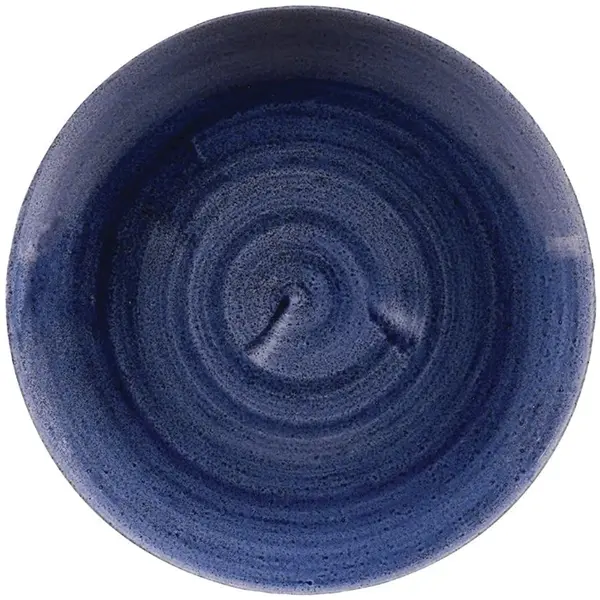 Coupeborden | STONECAST PATINA | Porselein | Donkerblauw | 12 Stuks | Ø217mm