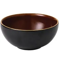Churchill Kommen | NOURISH | Porselein | Zwart | 77cl | 6 Stuks | Ø155x70(h)mm
