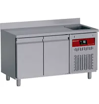 Diamond Koelwerkbank | GASTRO LINE EVO | 260L | 2 Deuren (1/1 GN) | -2°C/+8°C | Geforceerd | Achteropstand | Spoelbak | Werkblad Afneembaar | 1460x700x850/1000(h)mm 