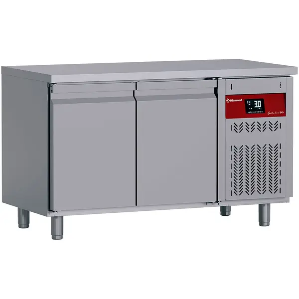 Koelwerkbank | GASTRO LINE EVO | 260L | 2 Deuren (1/1 GN) | -2°C/+8°C | Geforceerd | Werkblad Afneembaar | 1380x700x850/900(h)mm