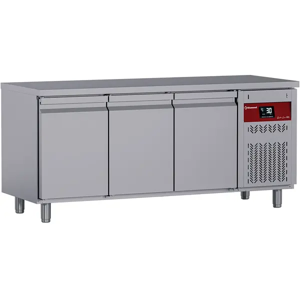 Koelwerkbank | GASTRO LINE EVO | 405L | 3 Deuren (1/1 GN) | -2°C/+8°C | Geforceerd | Werkblad Afneembaar | 1840x700x850/900(h)mm