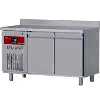 Diamond Koelwerkbank | GASTRO LINE EVO | 260L | 2 Deuren (1/1 GN) | -2°C/+8°C | Geforceerd | Achteropstand | Werkblad Afneembaar | 1380x700x850/1000(h)mm 